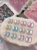 Xeijayi Ice Crystal Jelly Cat Eye Gel Polish Palette
