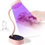 Pink LED Flash Cure Rechargeable Desktop Lamp with Sensor