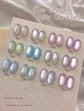 Xeijayi Ice Crystal Jelly Cat Eye Gel Polish Palette