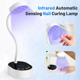 White LED Flash Cure Rechargeable Desktop Lamp with Sensor