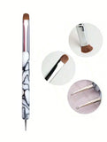 French Tip Clean Up Brush w/ Dotting Tool