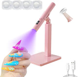 Pink Rechargeable LED Flash Cure Lamp (USB)