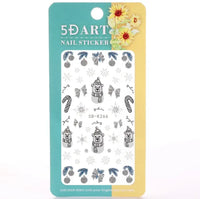 5D Christmas Stickers (Pink & Silver)