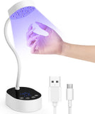 White LED Flash Cure Rechargeable Desktop Lamp with Sensor