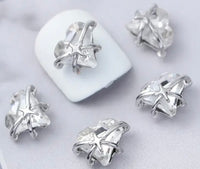 Crystal Clear Planet Heart Charms