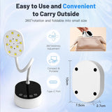 White LED Flash Cure Rechargeable Desktop Lamp with Sensor