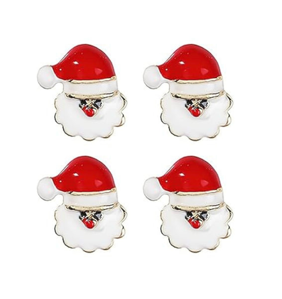 Santa Charms (4pc)