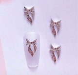 Long Textured Metal Bows (4pc)