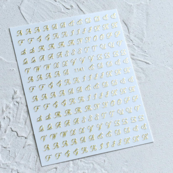 Script Letter Stickers – The Nail Vault