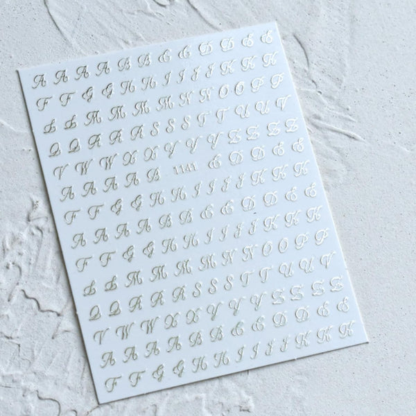 Script Letter Stickers – The Nail Vault