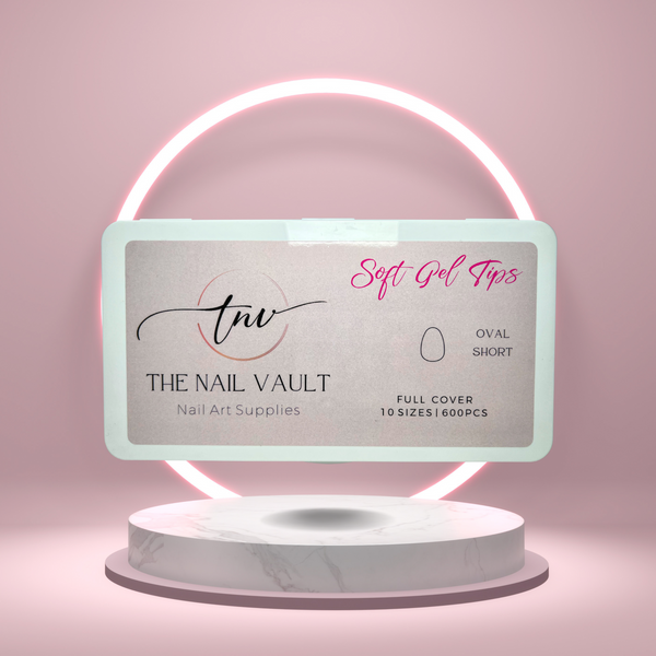 TNV Soft Gel (Gel-X) Tips Oval Short