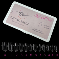 TNV Soft Gel (Gel-X) Tips Square Medium