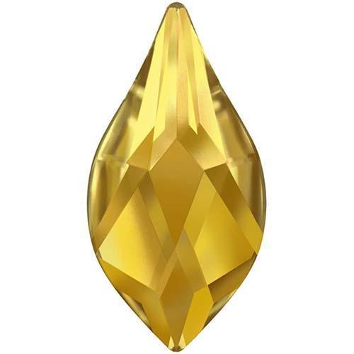 2205 Swarovski Crystals Flame Aurum Flatback