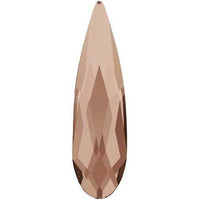 2304 Swarovski Crystals Raindrop Rose Gold Flatback