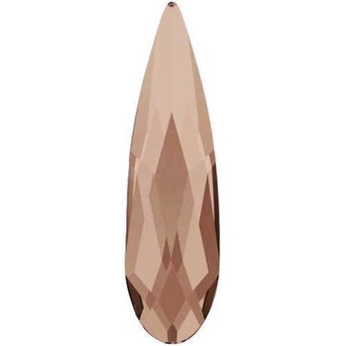 2304 Cristales Swarovski Gota de lluvia Oro rosa Flatback