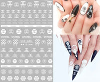 Chanel Stickers (Black/White/Gold)