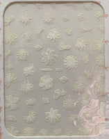 White Floral Stickers