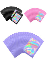 Glossy Colored Holographic Resealable Bags (Set of 25)