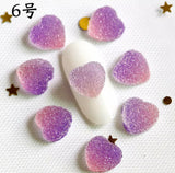 Sugar Heart Charms (10pc)