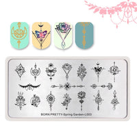 Spring Garden Stamping Plate