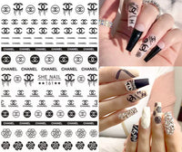 Chanel Stickers (Black/White/Gold)