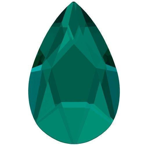 2303 Swarovski Crystals Pear Emerald Flatback