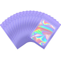 Glossy Colored Holographic Resealable Bags (Set of 25)