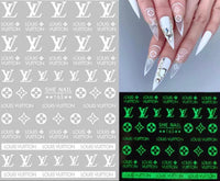 LV Stickers (Black/White/Gold)