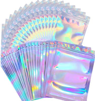 25pcs Holographic Resealable Bags (4” x 6”)