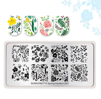 Spring Garden Stamping Plate