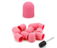 Pedicure Sanding Caps with Mandrel (10pc)