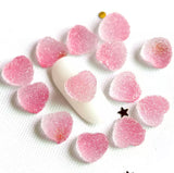 Sugar Heart Charms (10pc)